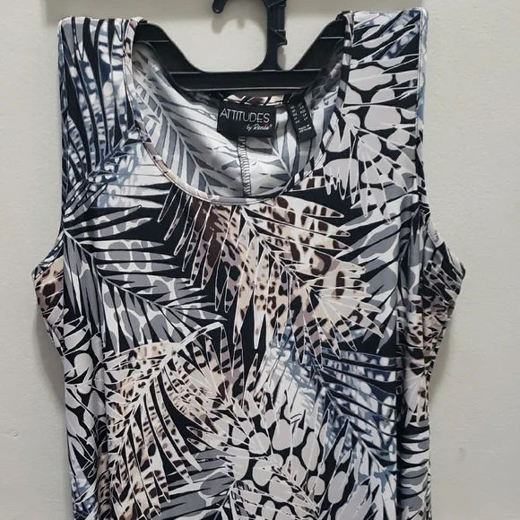 🖤 Attitudes by Renee Black & White Sheath Maxi Dress – Size MP 🤍 - Picture 3 of 6